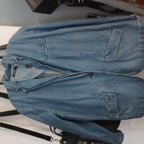 Lauren Ralph Lauren Denim Blazer Jacket NEW - Picture 2 of 13